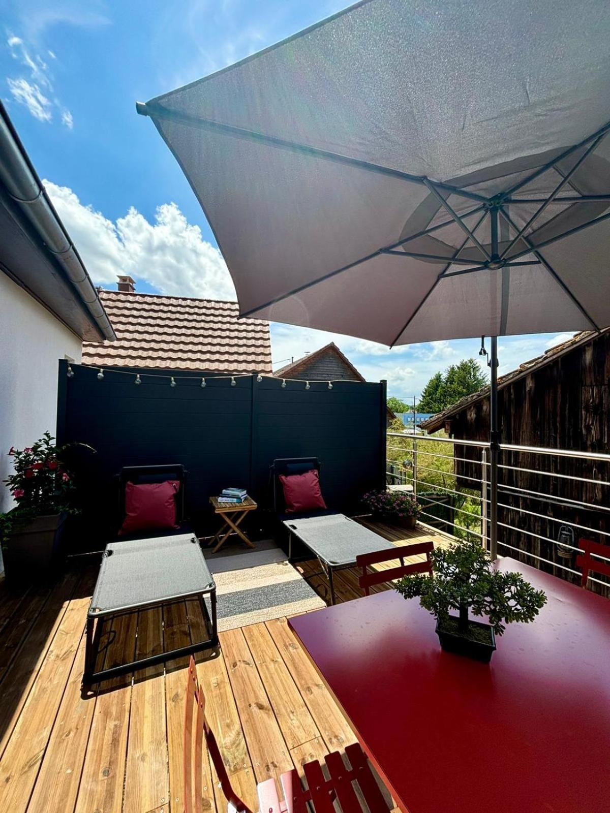 Ferienwohnung La P'Tite Evasion Heimsbrunn Exterior foto